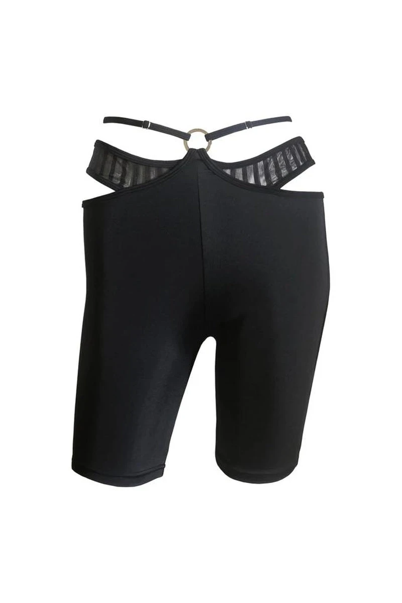 Hamade Activewear O-Ring Cycling Shorts - Black 12 Hamade Activewear O-Ring Cycling Shorts - Black - Image 10