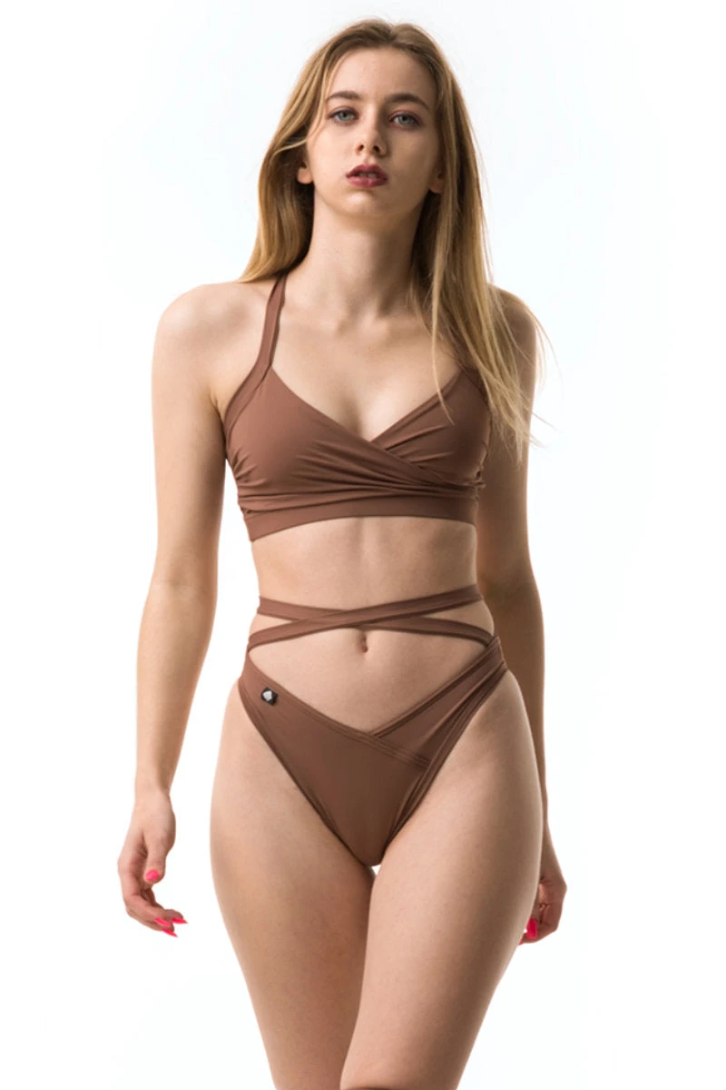 Poledancerka Cross Wrap Shorts - Nude 02 6 Poledancerka Cross Wrap Shorts - Nude 02 - Image 4