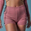 HotCakes Polewear High Waist Lace Up Shorts - Pink Coral 2 HotCakes Polewear High Waist Lace Up Shorts - Pink Coral -Radd Pole Wear Shop 10 tCakes 2298775