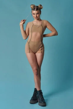 HotCakes Polewear Astrid Romper - Sand/black 11 HotCakes Polewear Astrid Romper - Sand/black -Radd Pole Wear Shop 10 tCakes 2299013 1