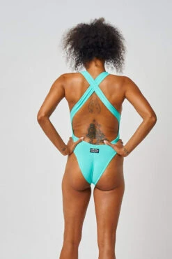 Shark Polewear Benita Bodysuit - Aqua -Radd Pole Wear Shop 12.07.20 02524 1