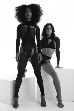 Rolling Long Peek-A-Boo Onesie - Black -Radd Pole Wear Shop 12 7 1 106 day02rolling1759