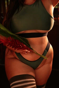 Rolling Hunter Reversible Cheeky Shorts - Dark Green/Black 10 Rolling Hunter Reversible Cheeky Shorts - Dark Green/Black -Radd Pole Wear Shop 187A9878