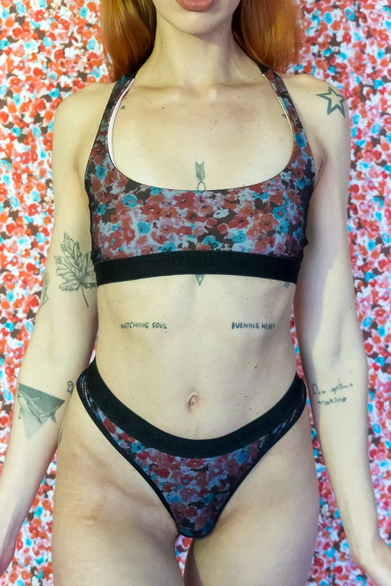 Rolling Alpha Cheeky Shorts - Dark Petali 3 Rolling Alpha Cheeky Shorts - Dark Petali