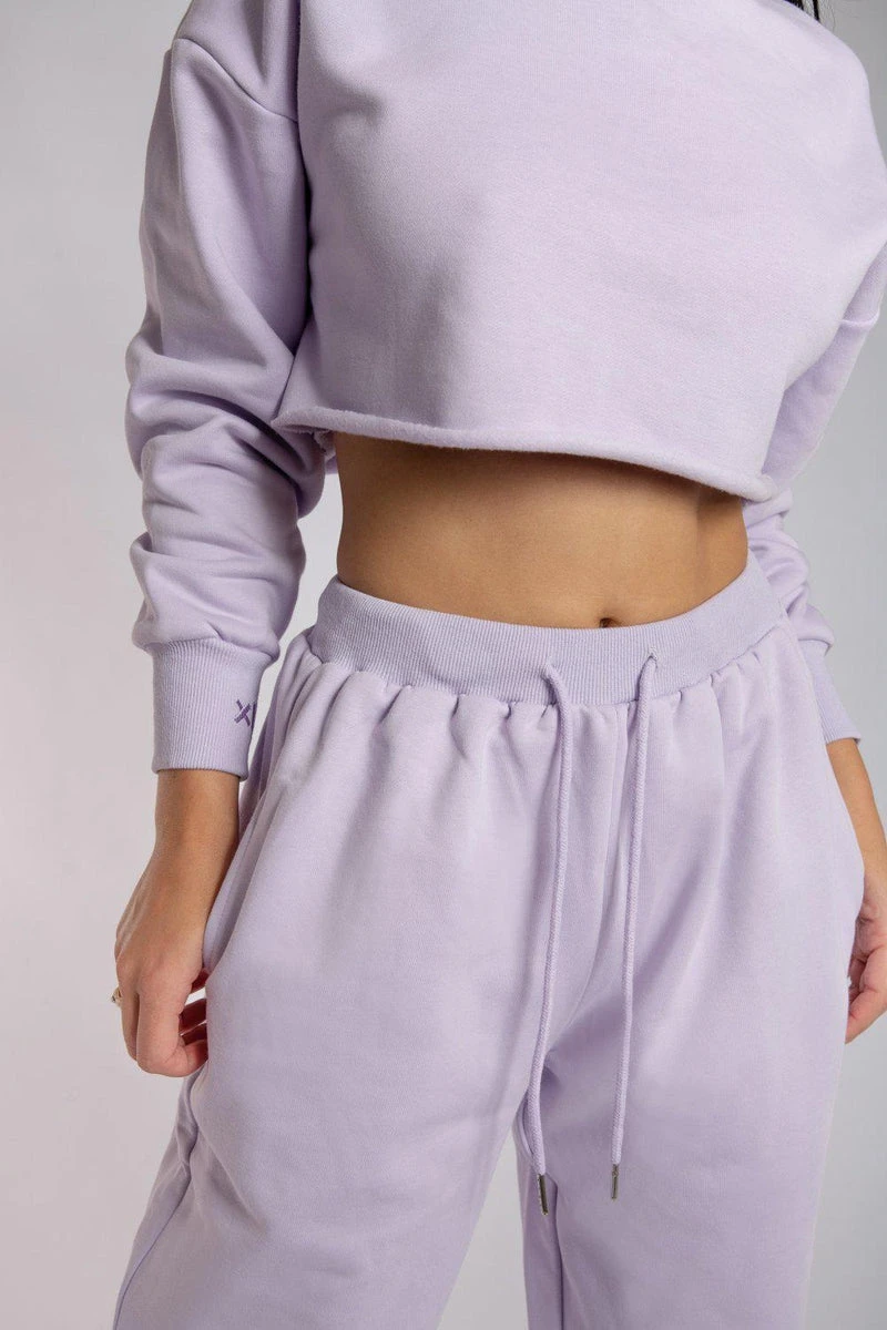 CXIX Oversized Jogger Bottoms - Lilac 8 CXIX Oversized Jogger Bottoms - Lilac - Image 6