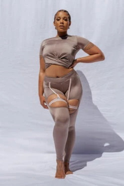 CXIX Confession Garter Leggings - Bronzed 13 CXIX Confession Garter Leggings - Bronzed -Radd Pole Wear Shop 20 09 24CreaturesofXIX 3