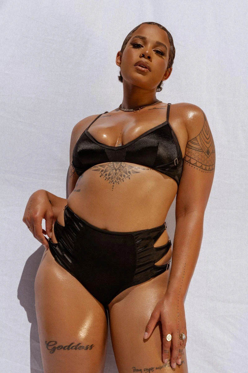 CXIX Aphrodite High Waist Bottoms - Black 13 CXIX Aphrodite High Waist Bottoms - Black - Image 11