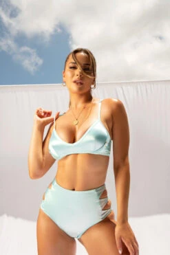 CXIX Aphrodite Bralette - Baby Blue Satin 22 CXIX Aphrodite Bralette - Baby Blue Satin -Radd Pole Wear Shop 20 12 10Creatures 111