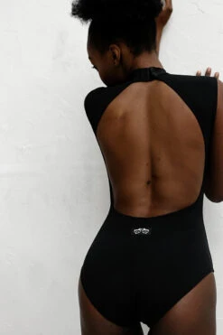 Shark Polewear Passion Bodysuit - Black -Radd Pole Wear Shop 2021 06 1017.09.29