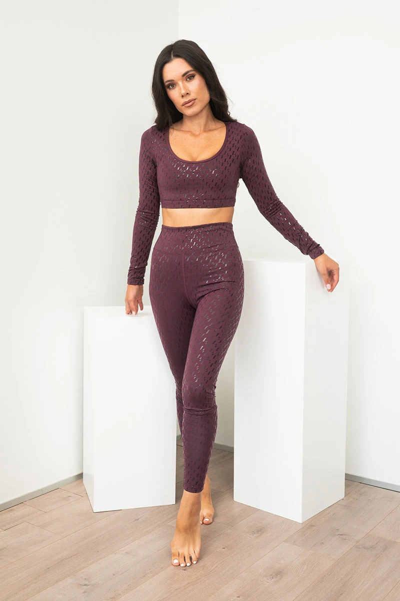 Lunalae Sticky Grip Long Sleeved Top - Recycled Mulberry 6 Lunalae Sticky Grip Long Sleeved Top - Recycled Mulberry - Image 4