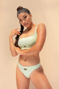 Lunalae Venus Low Waist Bottoms - Recycled Light Green