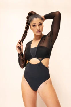 Lunalae Diana Bodysuit - Recycled Black 19 Lunalae Diana Bodysuit - Recycled Black -Radd Pole Wear Shop 2021101 LunaLae1659 1