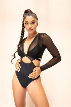 Lunalae Diana Bodysuit - Recycled Black 13 Lunalae Diana Bodysuit - Recycled Black -Radd Pole Wear Shop 2021101 LunaLae1689 1