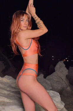 HotCakes Polewear Circe Bottoms - Peach/Teal 9 HotCakes Polewear Circe Bottoms - Peach/Teal -Radd Pole Wear Shop 2023 06 HotCakesMermaids 487 1