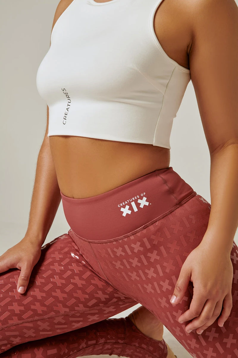 CXIX Gecko Grip Leggings - Mauve 5 CXIX Gecko Grip Leggings - Mauve - Image 3