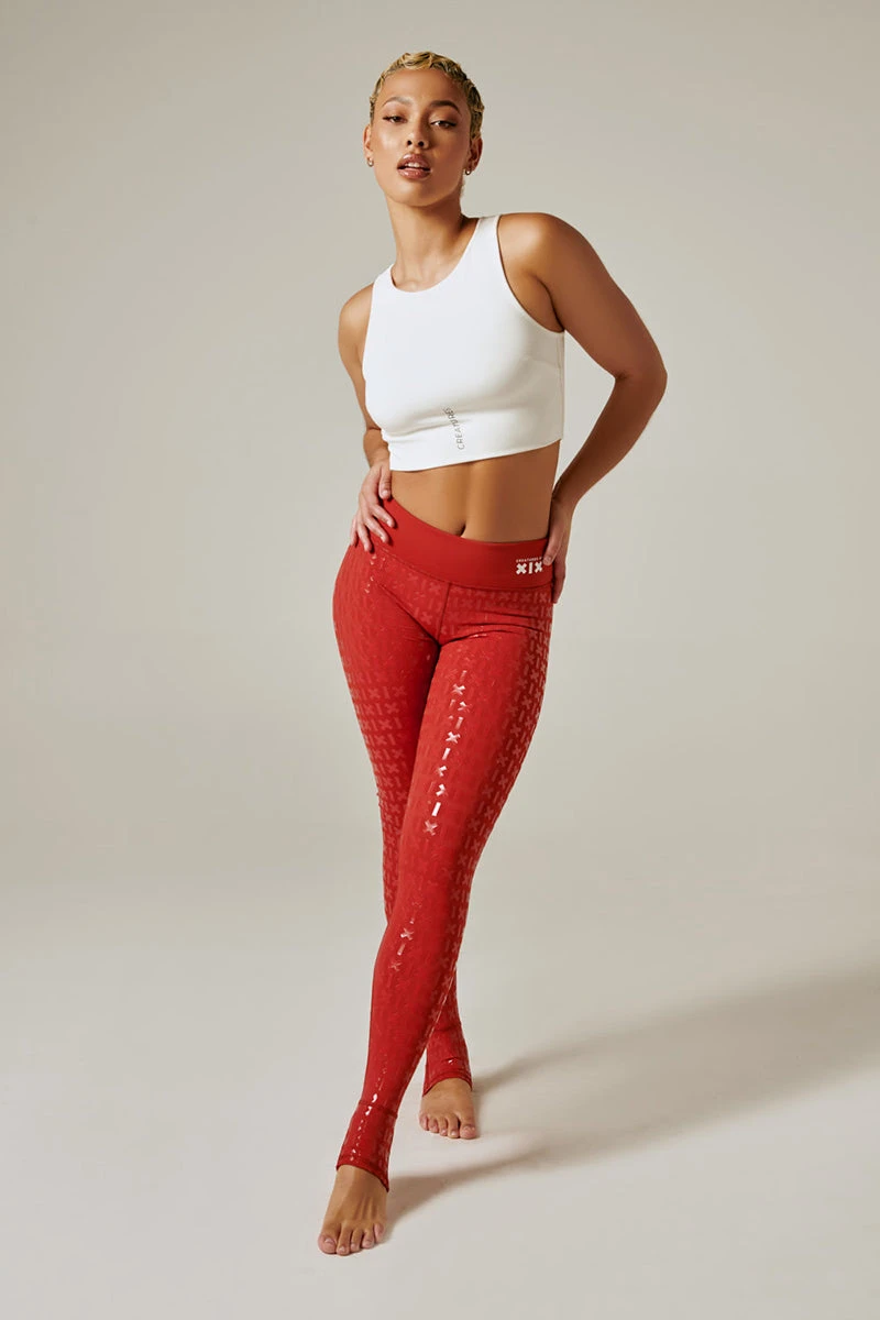 CXIX Gecko Grip Leggings - Red Rust 7 CXIX Gecko Grip Leggings - Red Rust - Image 5