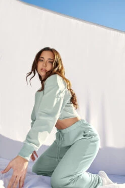 CXIX Oversized Cropped Jumper - Sage 9 CXIX Oversized Cropped Jumper - Sage -Radd Pole Wear Shop 21 06 25CreaturesofXIX edit 7