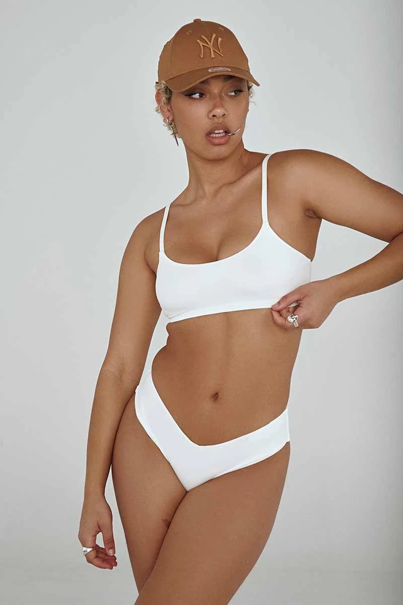 CXIX The Hills Bottoms - Ribbed White 5 CXIX The Hills Bottoms - Ribbed White - Image 3
