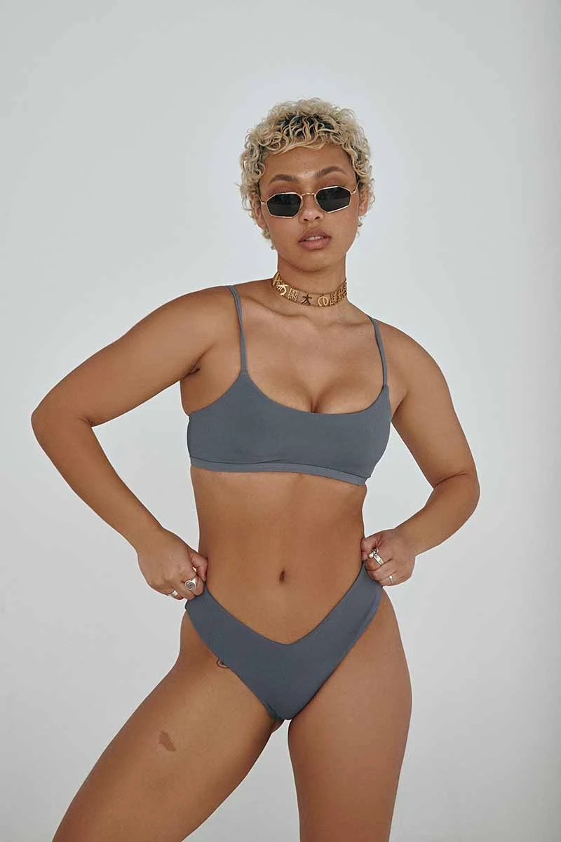 CXIX The Hills Top - Ribbed Dark Grey 6 CXIX The Hills Top - Ribbed Dark Grey - Image 4