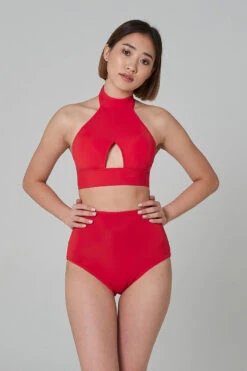 Shark Polewear High Waist Shorts - Red -Radd Pole Wear Shop 21.12.20 07626