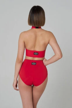 Shark Polewear High Waist Shorts - Red -Radd Pole Wear Shop 21.12.20 07637