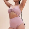 Lunalae High Waist Shorts - Ribbed Blush Taupe 2 Lunalae High Waist Shorts - Ribbed Blush Taupe -Radd Pole Wear Shop 221011 LunaLae 03 0114