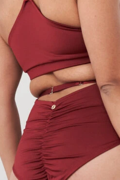 Lunalae Hannah High Waist Bottoms - Recycled Burgundy 11 Lunalae Hannah High Waist Bottoms - Recycled Burgundy -Radd Pole Wear Shop 221011 LunaLae 48 1950 1 1