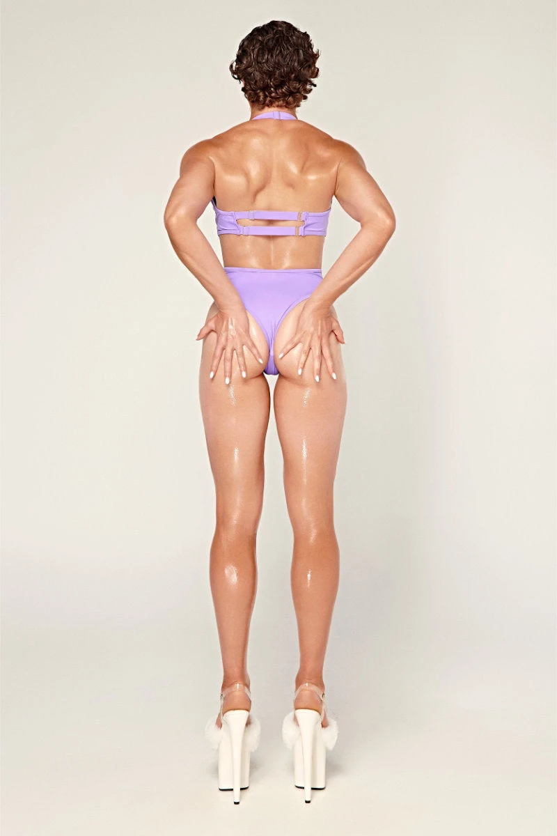 CXIX Dollhaus Halter Bodysuit - Purple 7 CXIX Dollhaus Halter Bodysuit - Purple - Image 6