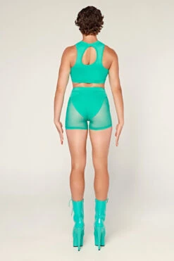 CXIX Dollhaus Mesh Biker Shorts - Aqua 13 CXIX Dollhaus Mesh Biker Shorts - Aqua -Radd Pole Wear Shop 23 01 03CXIX 12211