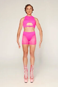 CXIX Dollhaus Mesh Biker Shorts - Barbie Pink -Radd Pole Wear Shop 23 01 03CXIX 12661