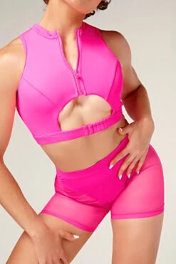 CXIX Dollhaus Mesh Biker Shorts - Barbie Pink -Radd Pole Wear Shop 23 01 03CXIX 12841