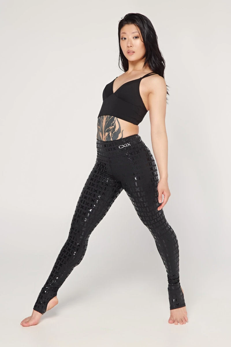 CXIX Gecko Grip Leggings With Grippy Waistband - Black 5 CXIX Gecko Grip Leggings With Grippy Waistband - Black - Image 3