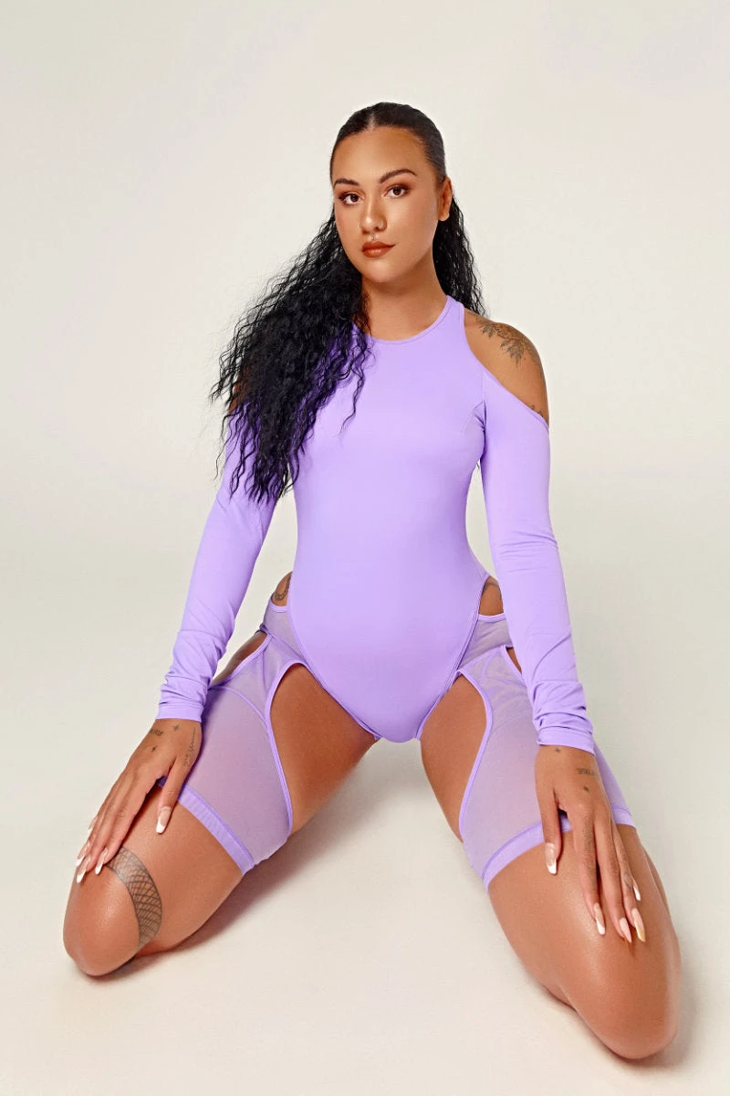 CXIX Dollhaus Mesh Bodysuit - Purple 3 CXIX Dollhaus Mesh Bodysuit - Purple