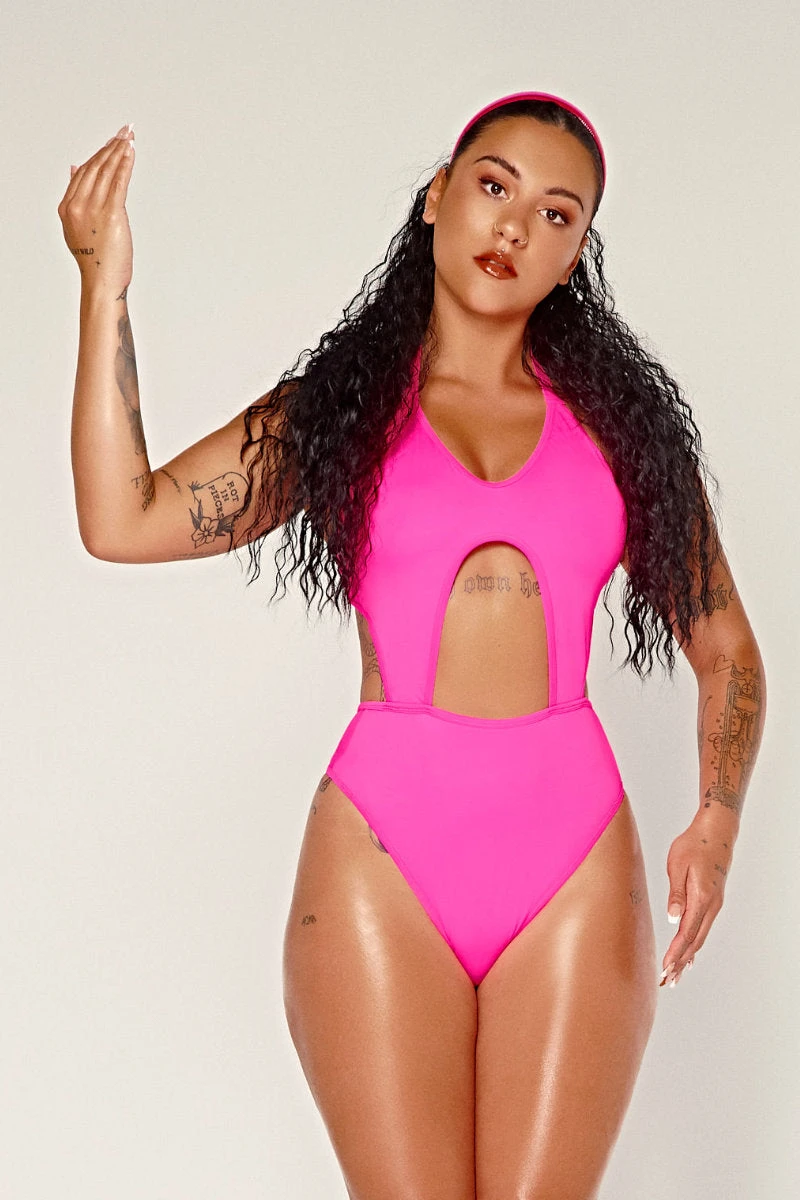 CXIX Dollhaus Halter Bodysuit - Pink 6 CXIX Dollhaus Halter Bodysuit - Pink - Image 4