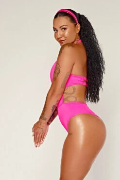 CXIX Dollhaus Halter Bodysuit - Pink -Radd Pole Wear Shop 23 01 03CXIX 5401