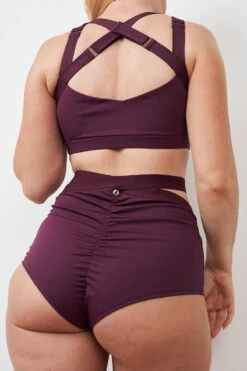 Lunalae Tara High Waisted Bottoms - Recycled Mulberry 13 Lunalae Tara High Waisted Bottoms - Recycled Mulberry -Radd Pole Wear Shop 230329 LUNALAE 11 0561