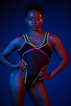 Rolling Vertigo Bodysuit - Neon 13 Rolling Vertigo Bodysuit - Neon -Radd Pole Wear Shop 2RollingNeon24 1