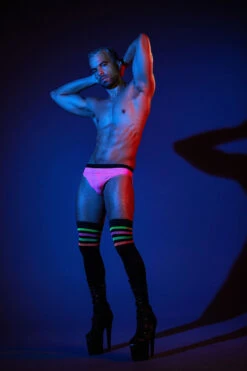 Rolling Over The Knee ROLLER Socks - Striped Black/NEON (3 Sizes Available) 10 Rolling Over The Knee ROLLER Socks - Striped Black/NEON (3 Sizes Available) -Radd Pole Wear Shop 2RollingNeon38 de9a751b ba95 4f59 a443 85895f0f5809