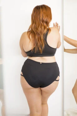 Lunalae High Waist Cross Section Shorts - Black 18 Lunalae High Waist Cross Section Shorts - Black -Radd Pole Wear Shop 6R7A8520