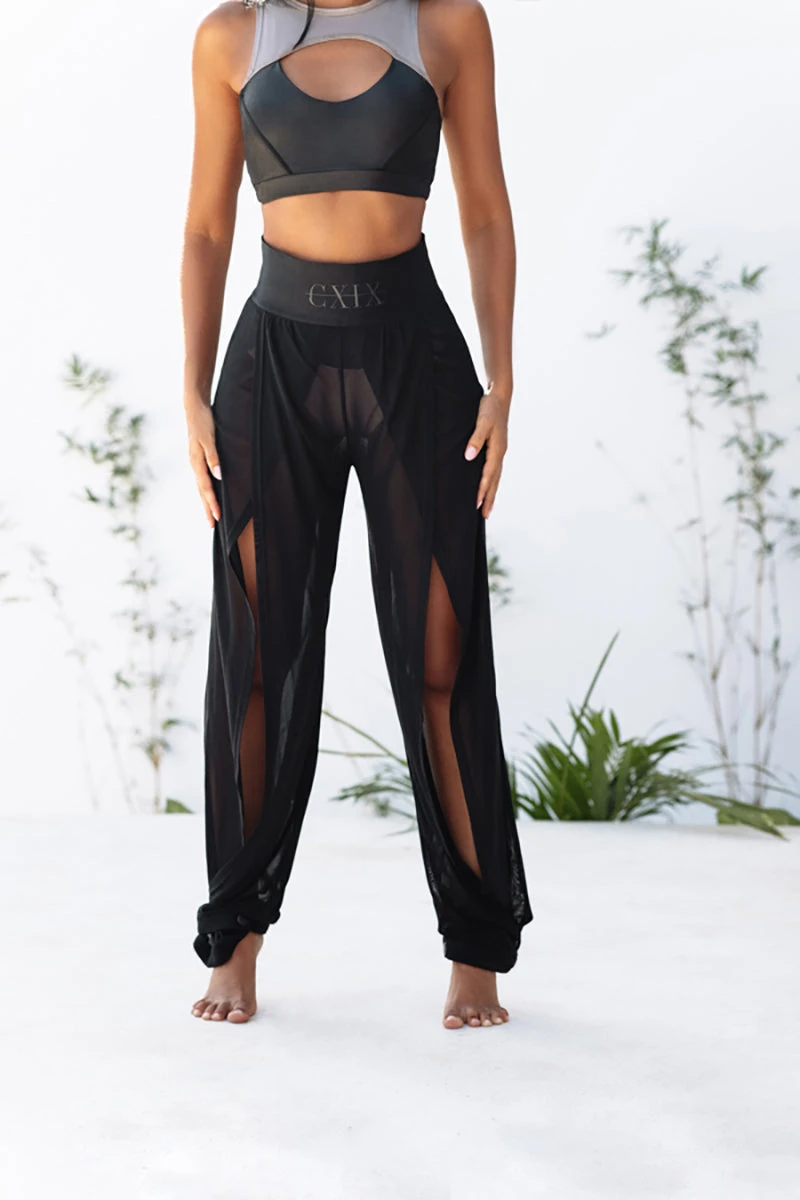 CXIX Snatched Mesh Make Moves Pants - Black 7 CXIX Snatched Mesh Make Moves Pants - Black - Image 5
