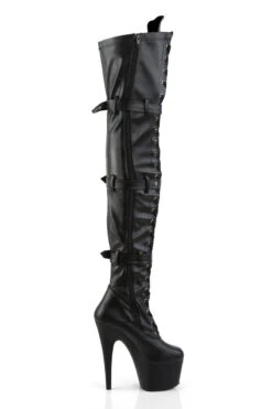 Pleaser USA Adore-3028 7inch Thigh High Pleaser Boots - Matte Black 8 Pleaser USA Adore-3028 7inch Thigh High Pleaser Boots - Matte Black -Radd Pole Wear Shop ADORE 3028 BPU M13 1