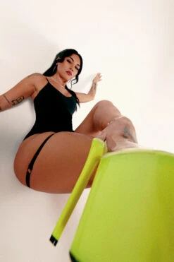 CXIX Baddies Garter Bodysuit - Onyx 15 CXIX Baddies Garter Bodysuit - Onyx -Radd Pole Wear Shop BaddiesGarterBodysuitBlackWideAngle1 1