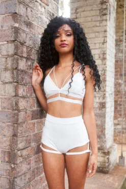 Lunalae Bella Top - White 23 Lunalae Bella Top - White -Radd Pole Wear Shop BellaTop HWGartershorts white2