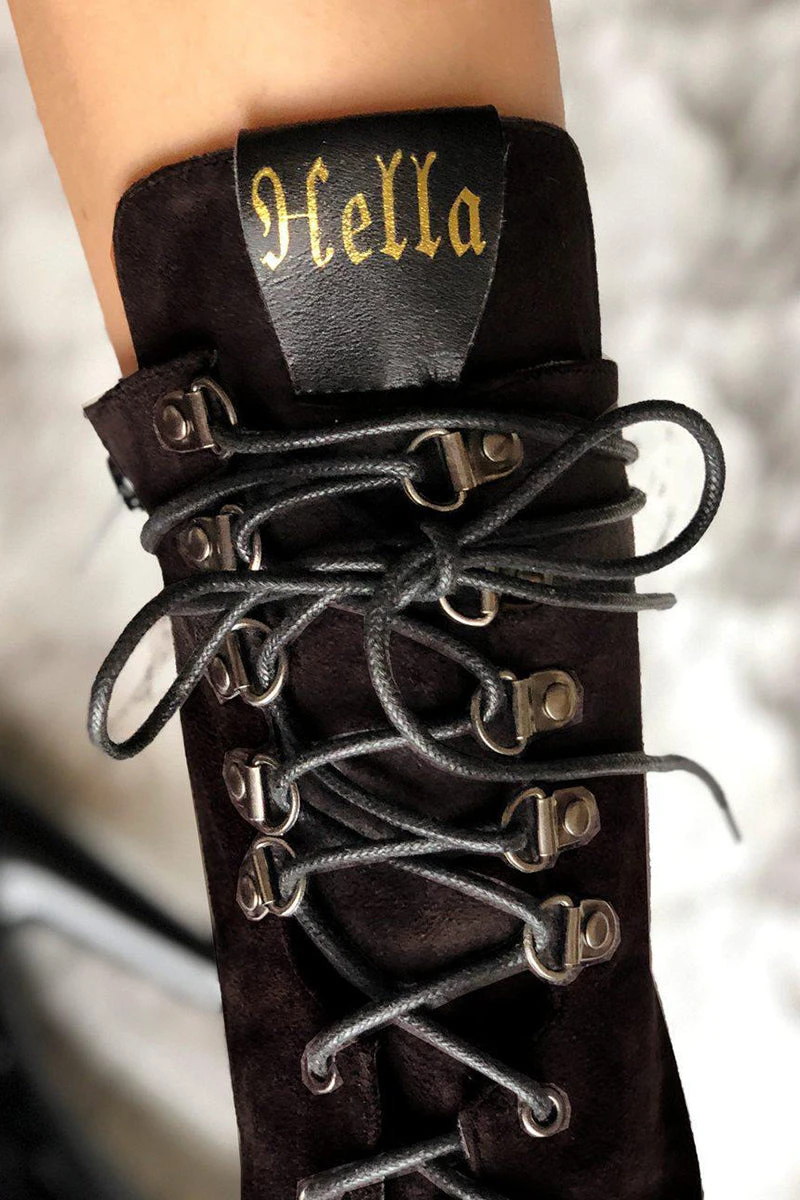 Hella Heels Blaq Kicks Boots - 8inch 4 Hella Heels Blaq Kicks Boots - 8inch - Image 2