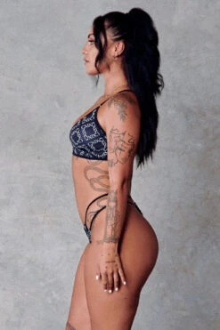 CXIX 119 High-Rise Thong Bottoms - Black Print 9 CXIX 119 High-Rise Thong Bottoms - Black Print -Radd Pole Wear Shop Black hi rise thong monogram poledance CXIX 119 f44296c3 05c3 43bd bef3 28ee562b28a6