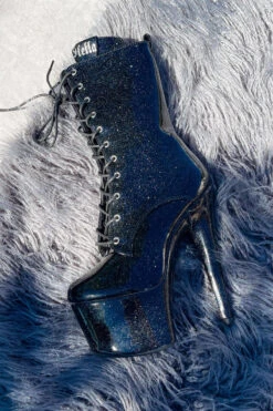 Hella Heels The Glitterati 7inch Boots - Sin City -Radd Pole Wear Shop Blacksincityglitter7inchpoledancehighboot 4 1