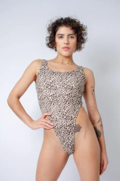 Rolling Juma Bodysuit - Beige Leopard