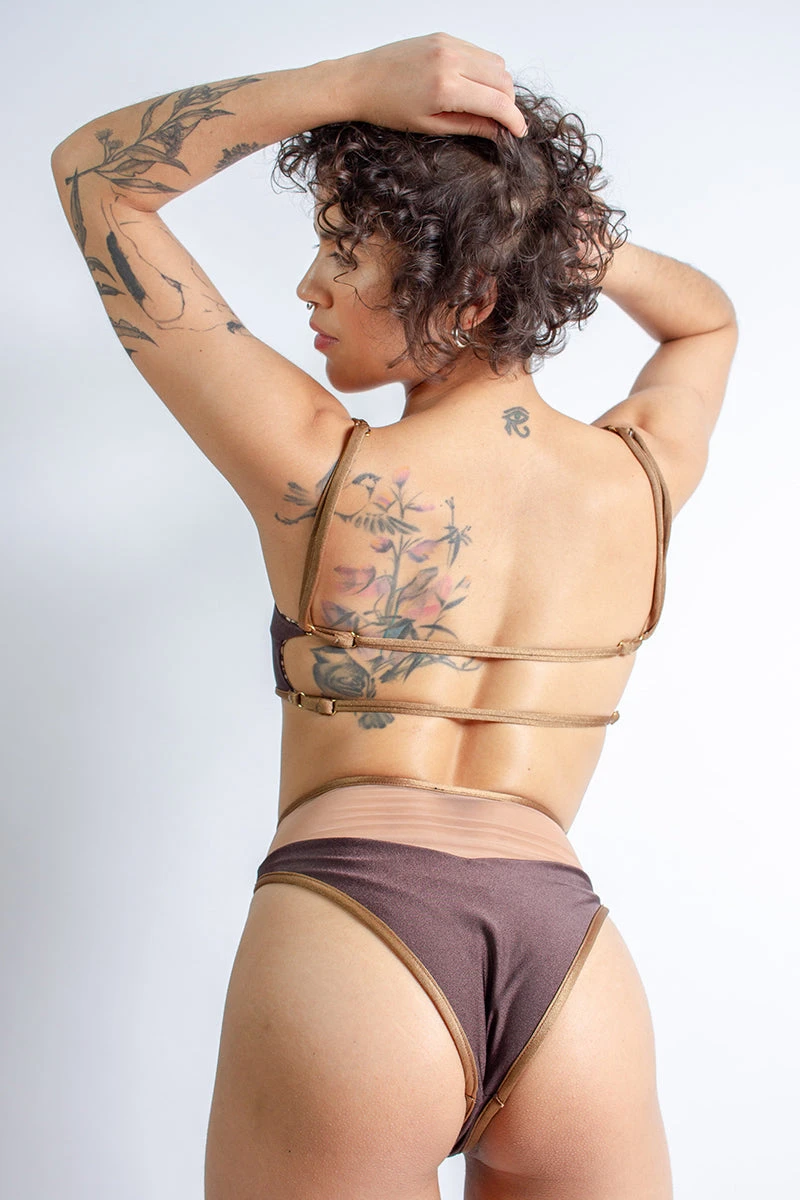 Rolling Vento Reversible Selva Bottoms - Beige Leopard/Chocolate 4 Rolling Vento Reversible Selva Bottoms - Beige Leopard/Chocolate - Image 2