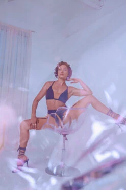 CXIX Silhouette Plunge Bralette - Black With Cream 18 CXIX Silhouette Plunge Bralette - Black With Cream -Radd Pole Wear Shop CopyofSand CXIX Silhouette Mesh bralette biker shorts dance polewear