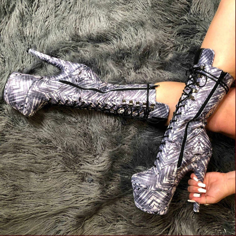 Hella Heels Cult Boots - 7inch 6 Hella Heels Cult Boots - 7inch - Image 4